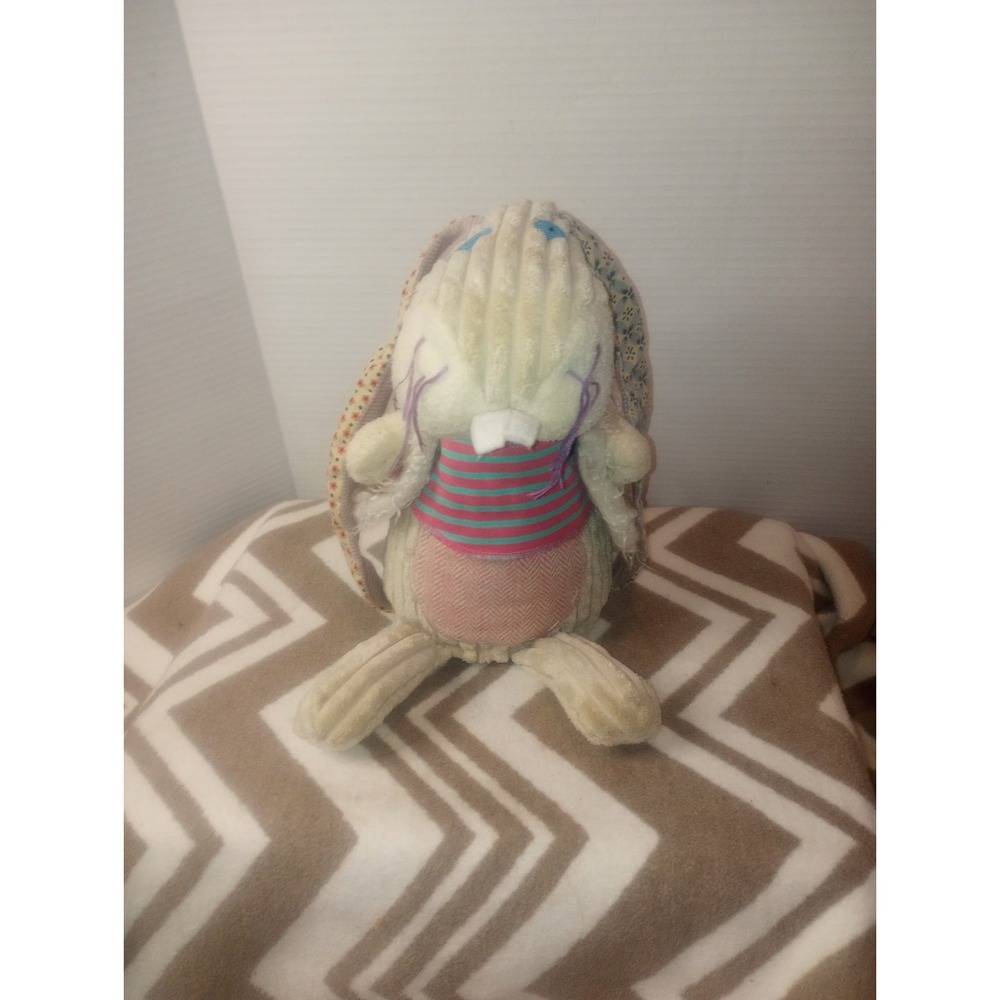 Original Deglingos Lapinos The Rabbit Plush Multicolor Corduroy Floppy Plush‎